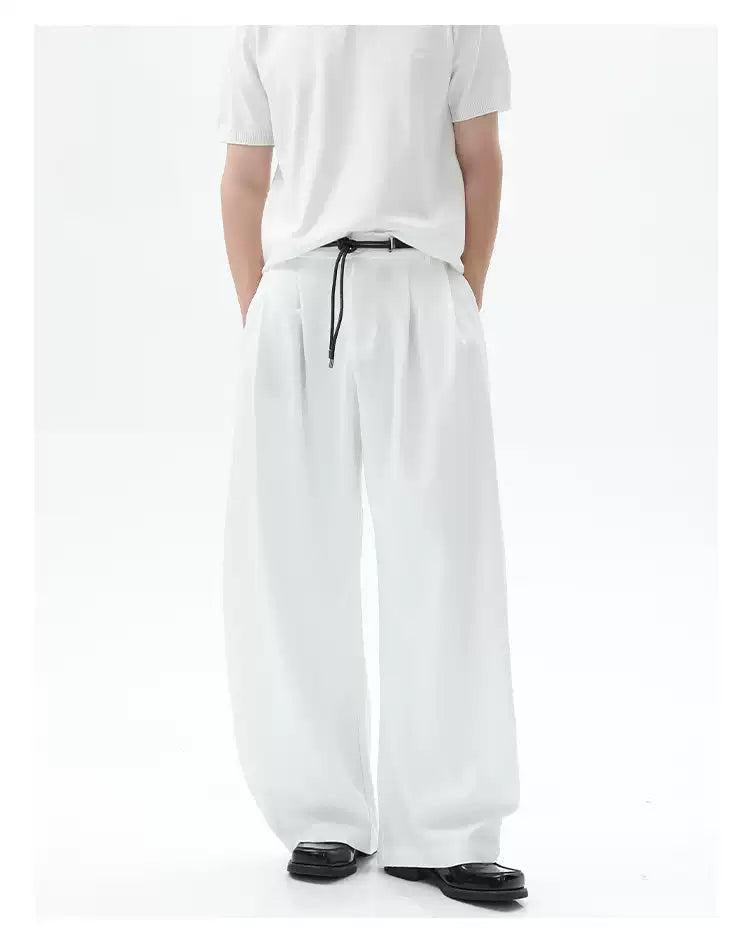 Cui Belted Wide Leg Trousers-korean-fashion-Trousers-Cui's Closet-OH Garments