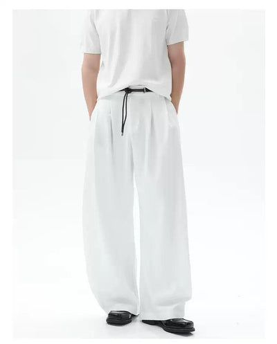 Cui Belted Wide Leg Trousers-korean-fashion-Trousers-Cui's Closet-OH Garments