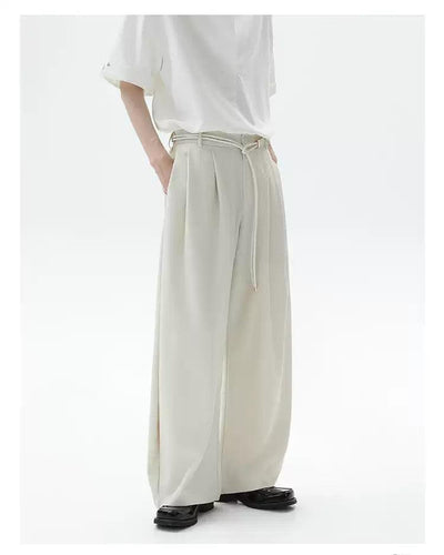 Cui Belted Wide Leg Trousers-korean-fashion-Trousers-Cui's Closet-OH Garments