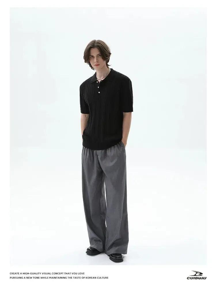 Cui Casual Multi-Pleated Trousers-korean-fashion-Trousers-Cui's Closet-OH Garments