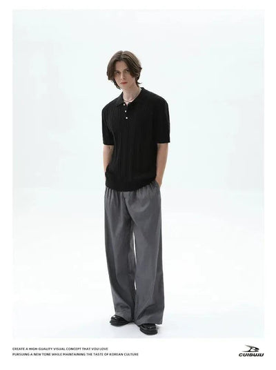 Cui Casual Multi-Pleated Trousers-korean-fashion-Trousers-Cui's Closet-OH Garments