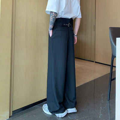 Cui Casual Solid Color Bootcut Pants-korean-fashion-Pants-Cui's Closet-OH Garments