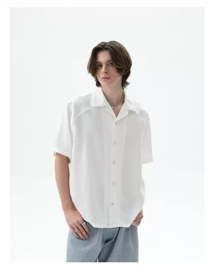 Cui Chic Structured Drape Shirt-korean-fashion-Shirt-Cui's Closet-OH Garments