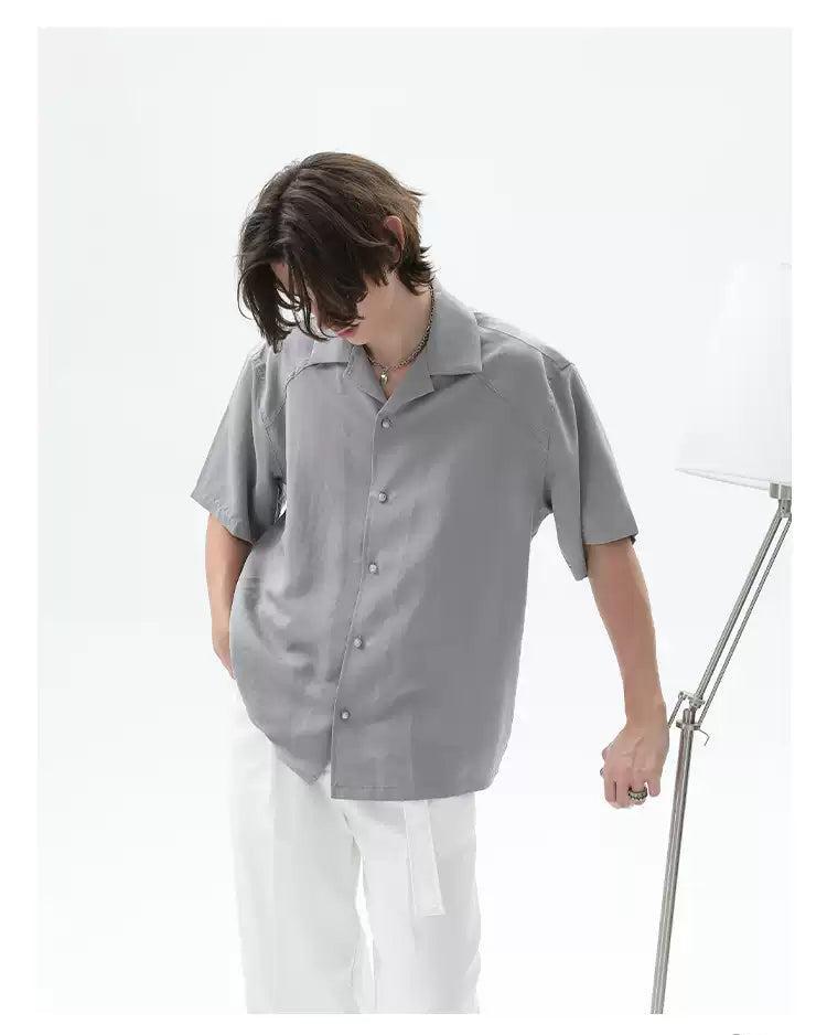 Cui Chic Structured Drape Shirt-korean-fashion-Shirt-Cui's Closet-OH Garments