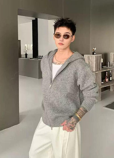 Cui Classic Hooded Zipped Sweater-korean-fashion-Hoodie-Cui's Closet-OH Garments