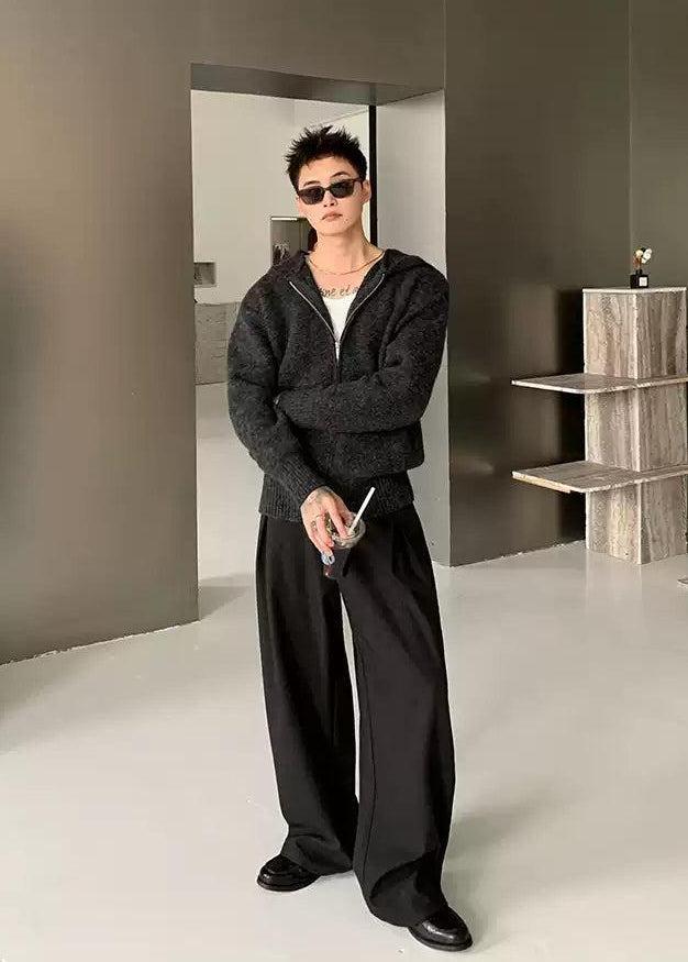 Cui Classic Hooded Zipped Sweater-korean-fashion-Hoodie-Cui's Closet-OH Garments