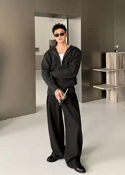 Cui Classic Hooded Zipped Sweater-korean-fashion-Hoodie-Cui's Closet-OH Garments