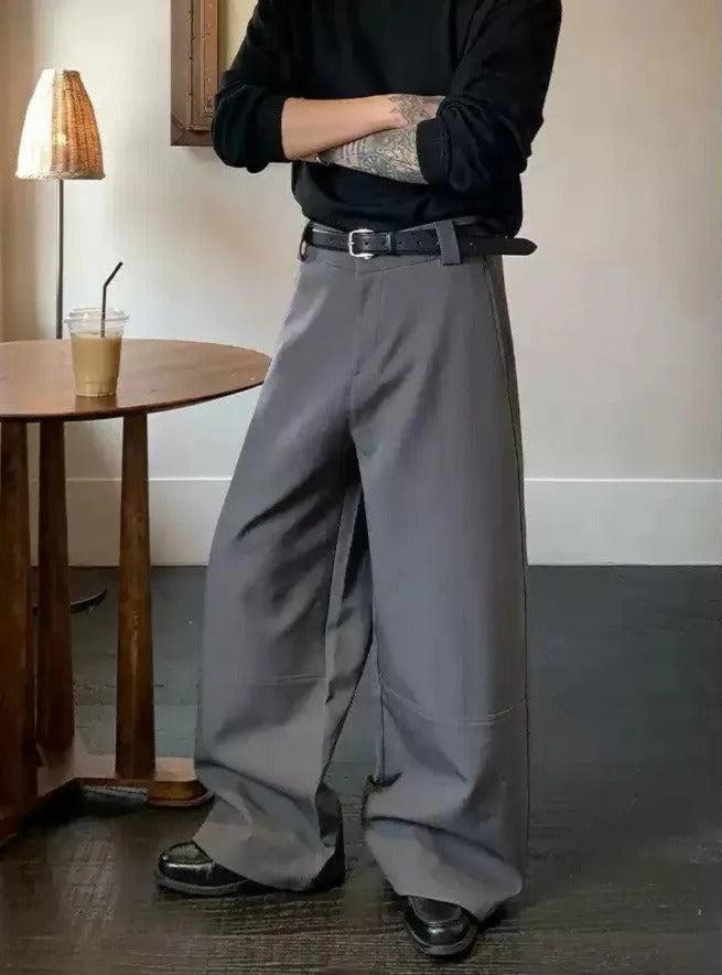 Cui Clean Fit Wide Leg Trousers-korean-fashion-Trousers-Cui's Closet-OH Garments