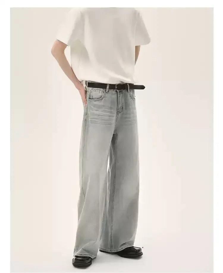 Cui Crease Washed Straight Jeans-korean-fashion-Jeans-Cui's Closet-OH Garments