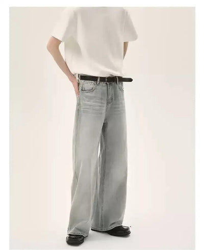 Cui Crease Washed Straight Jeans-korean-fashion-Jeans-Cui's Closet-OH Garments