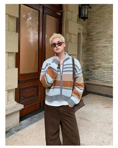 Cui Cropped Boxy Striped Sweater-korean-fashion-Sweater-Cui's Closet-OH Garments