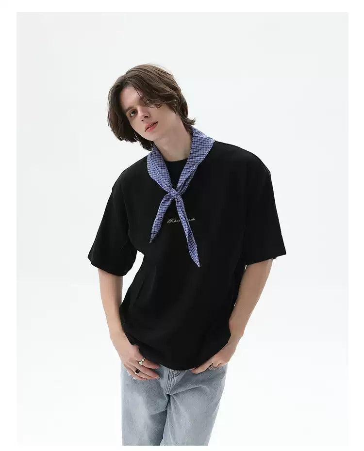 Cui Detachable Bow-Tie T-Shirt-korean-fashion-T-Shirt-Cui's Closet-OH Garments