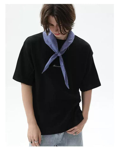 Cui Detachable Bow-Tie T-Shirt-korean-fashion-T-Shirt-Cui's Closet-OH Garments