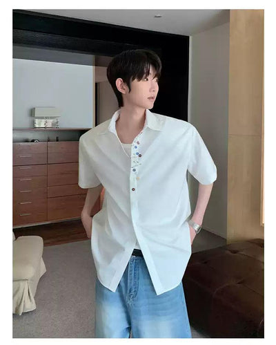 Cui Detailing Accessories Shirt-korean-fashion-Shirt-Cui's Closet-OH Garments