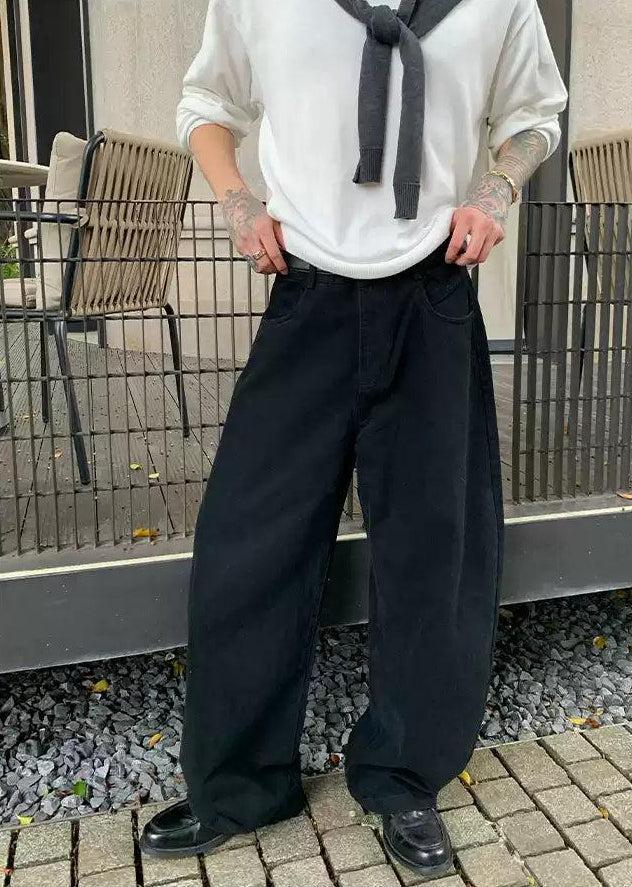 Cui Distressed Loose Fit Pants-korean-fashion-Pants-Cui's Closet-OH Garments