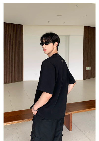 Cui Double Pocket Casual T-Shirt-korean-fashion-T-Shirt-Cui's Closet-OH Garments
