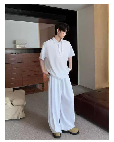 Cui Drawstring Contrast Gartered Sweatpants-korean-fashion-Pants-Cui's Closet-OH Garments