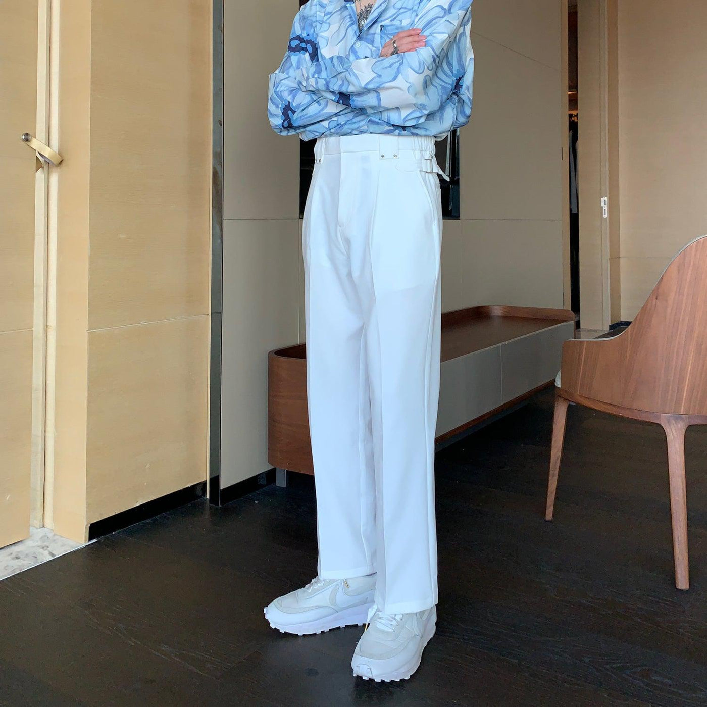 Cui Essential Waist Clip Trousers-korean-fashion-Pants-Cui's Closet-OH Garments