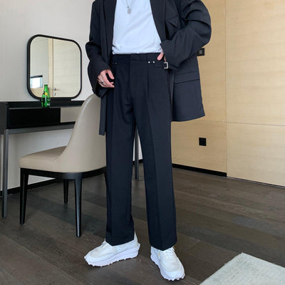 Cui Essential Waist Clip Trousers-korean-fashion-Pants-Cui's Closet-OH Garments