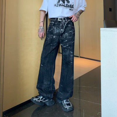 Cui Fade Details Wide Leg Bootcut Jeans-korean-fashion-Jeans-Cui's Closet-OH Garments