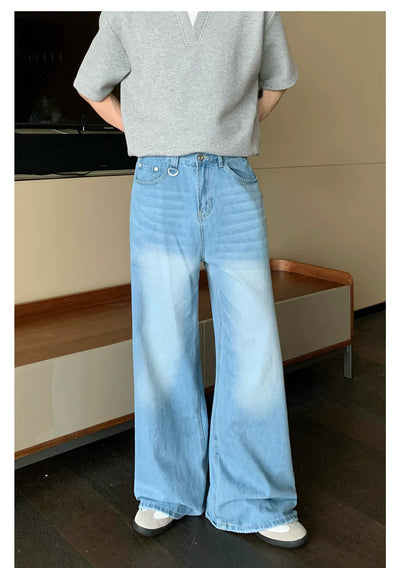 Cui Faded Wide Cut Jeans-korean-fashion-Jeans-Cui's Closet-OH Garments