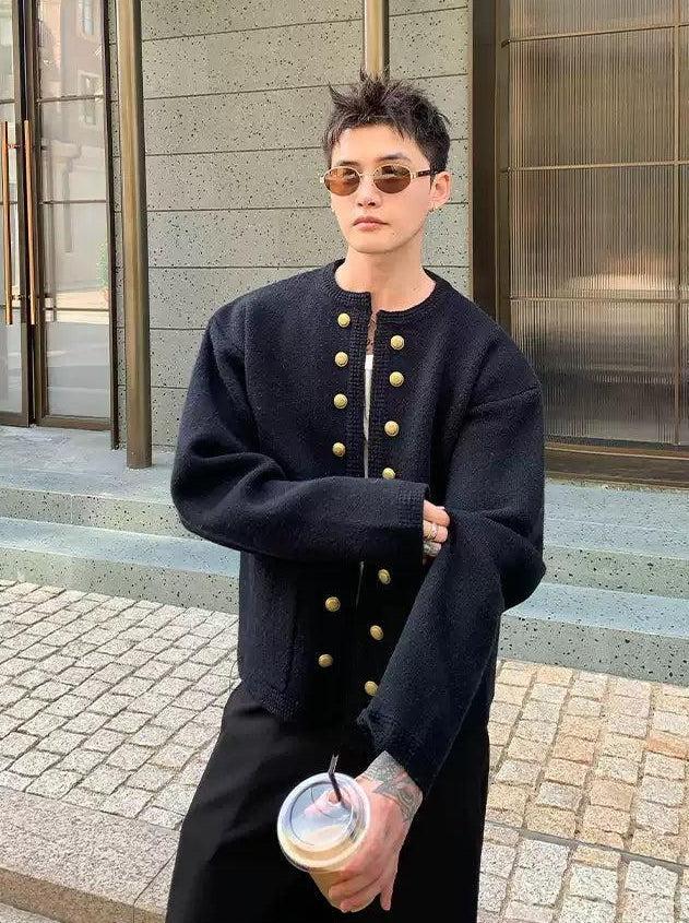 Cui Front Open Button Detail Cardigan-korean-fashion-Cardigan-Cui's Closet-OH Garments