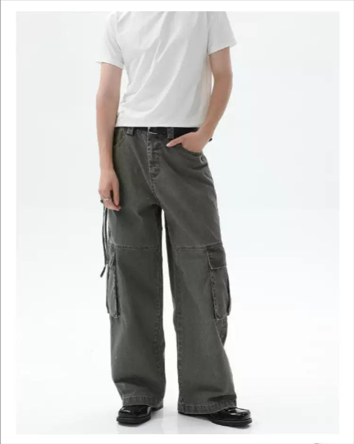 Cui Functional Washed Cargo Pants-korean-fashion-Pants-Cui's Closet-OH Garments