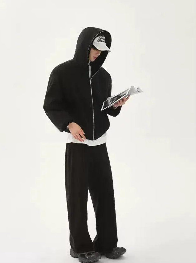 Cui Inside Velvet Hoodie & Sweatpants Set-korean-fashion-Clothing Set-Cui's Closet-OH Garments