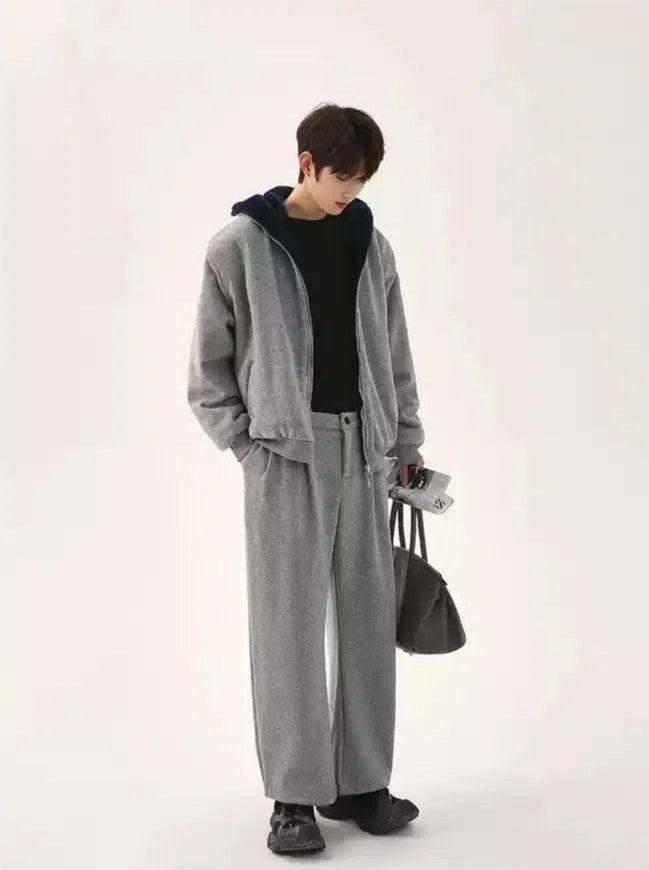 Cui Inside Velvet Hoodie & Sweatpants Set-korean-fashion-Clothing Set-Cui's Closet-OH Garments