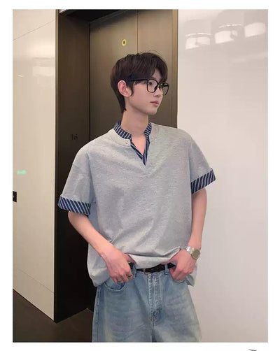 Cui Layered Comfty Fit T-Shirt-korean-fashion-T-Shirt-Cui's Closet-OH Garments