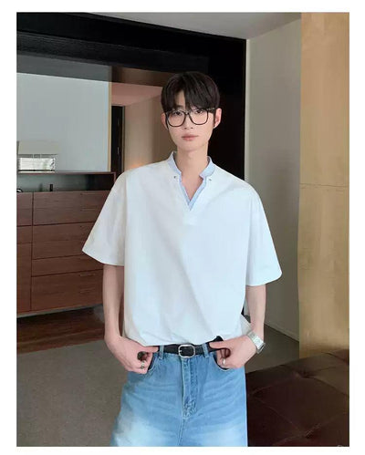 Cui Layered Comfty Fit T-Shirt-korean-fashion-T-Shirt-Cui's Closet-OH Garments