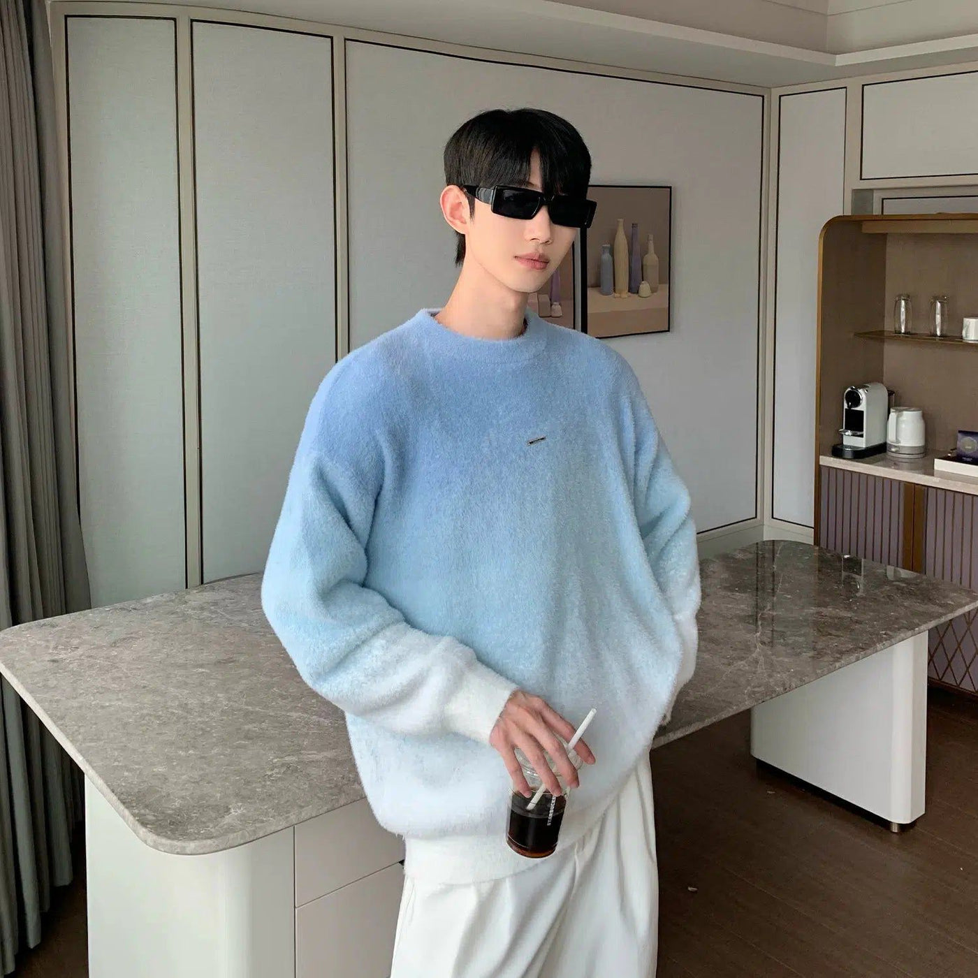 Cui Light Gradient Casual Sweater-korean-fashion-Sweater-Cui's Closet-OH Garments