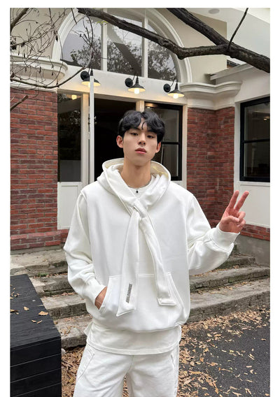 Cui Logo Bow-Tie Hoodie-korean-fashion-Hoodie-Cui's Closet-OH Garments