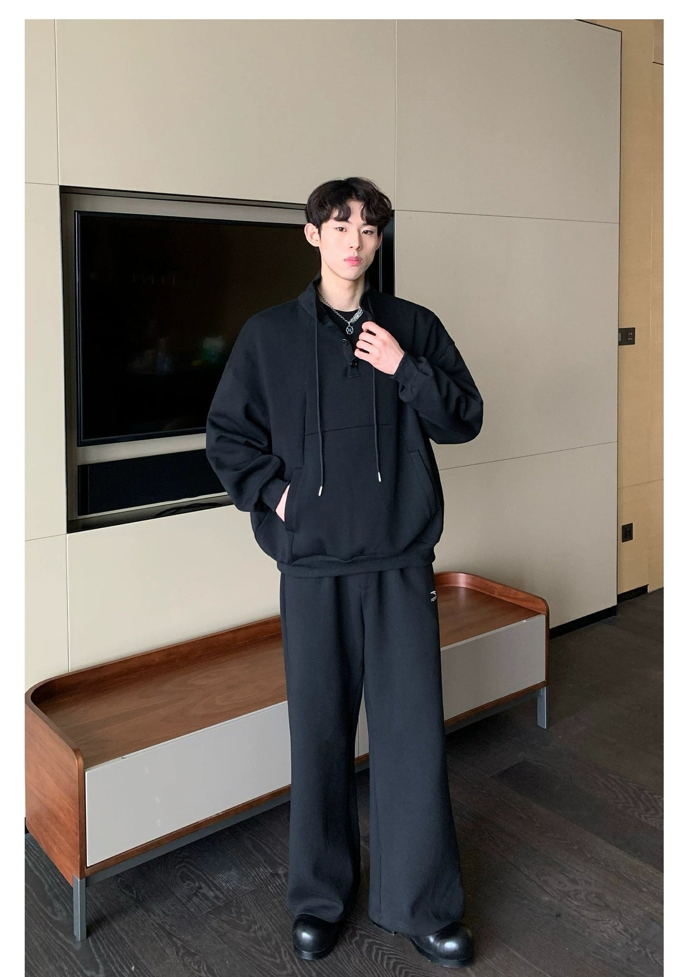 Cui Loose Fit Athleisure Jacket & Sweatpants Set-korean-fashion-Clothing Set-Cui's Closet-OH Garments