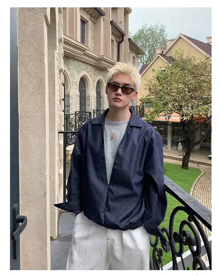 Cui Low Cut Layered Shirt-korean-fashion-Shirt-Cui's Closet-OH Garments