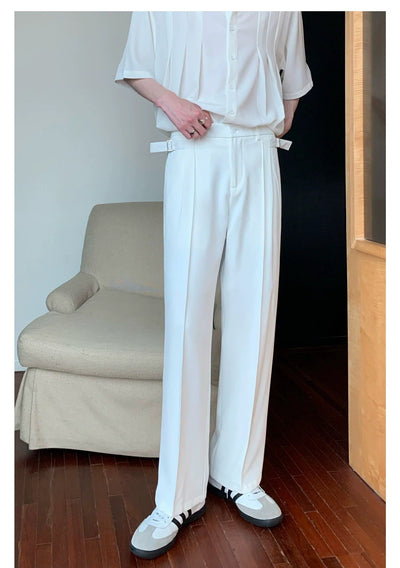 Cui Minimal Side Strap Pants-korean-fashion-Pants-Cui's Closet-OH Garments