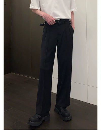 Cui Minimal Side Strap Pants-korean-fashion-Pants-Cui's Closet-OH Garments