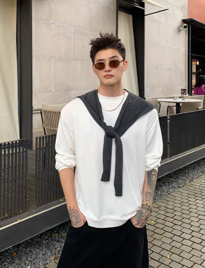 Cui Pattern Knitted Lightweight Sweater-korean-fashion-T-Shirt-Cui's Closet-OH Garments