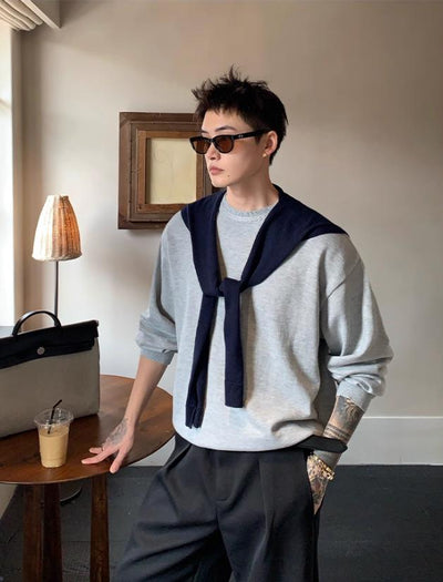 Cui Pattern Knitted Lightweight Sweater-korean-fashion-T-Shirt-Cui's Closet-OH Garments