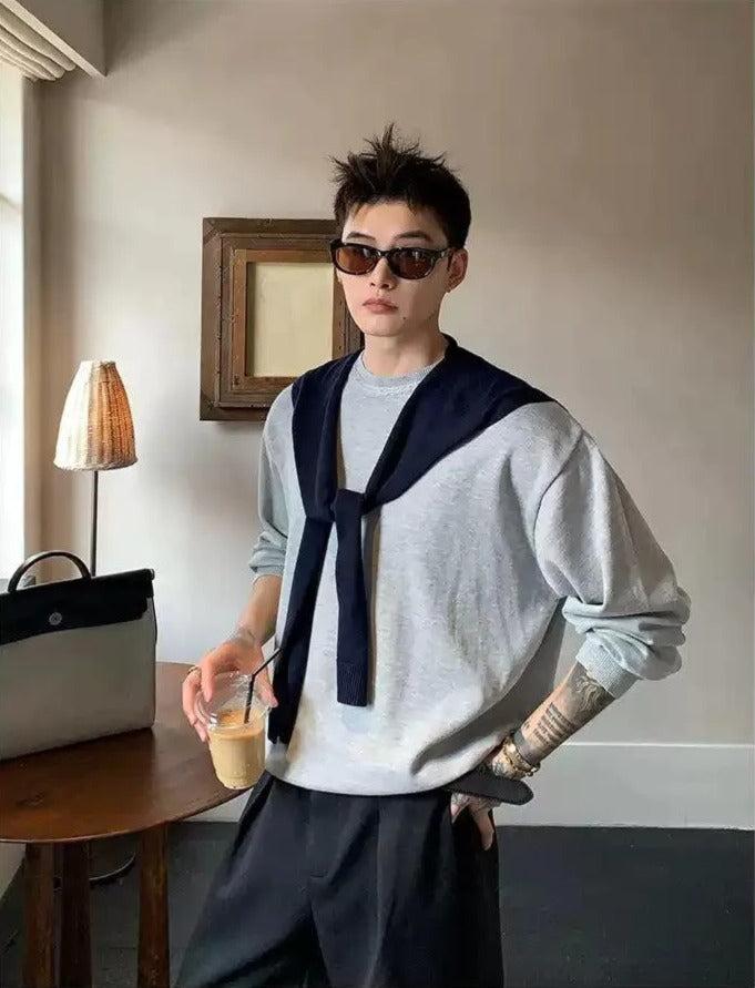 Cui Pattern Knitted Lightweight Sweater-korean-fashion-T-Shirt-Cui's Closet-OH Garments