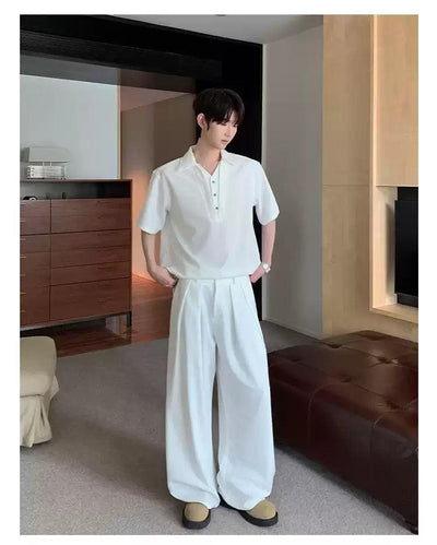 Cui Plain Pleated Pants-korean-fashion-Pants-Cui's Closet-OH Garments