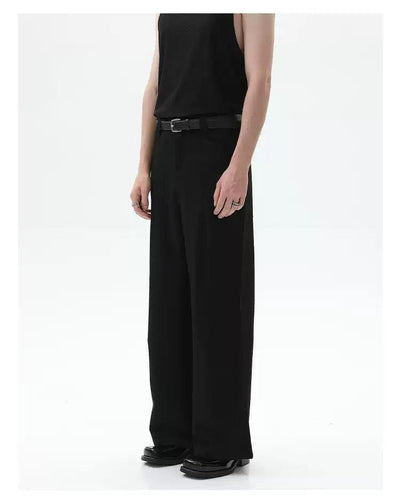 Cui Pleated Clean Fit Trousers-korean-fashion-Trousers-Cui's Closet-OH Garments