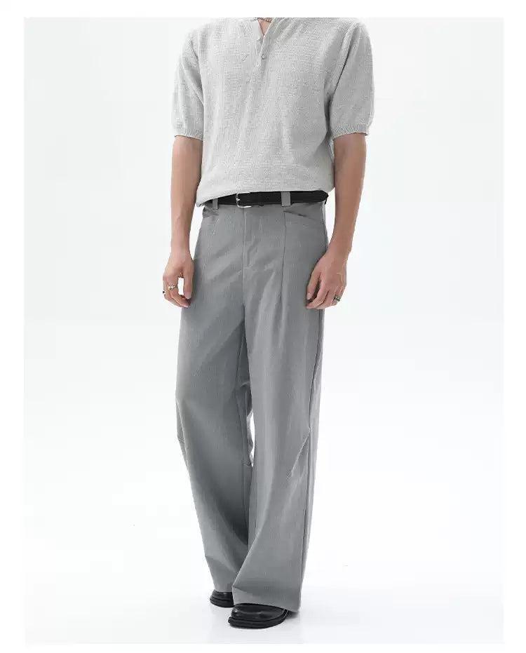 Cui Pleated Clean Fit Trousers-korean-fashion-Trousers-Cui's Closet-OH Garments