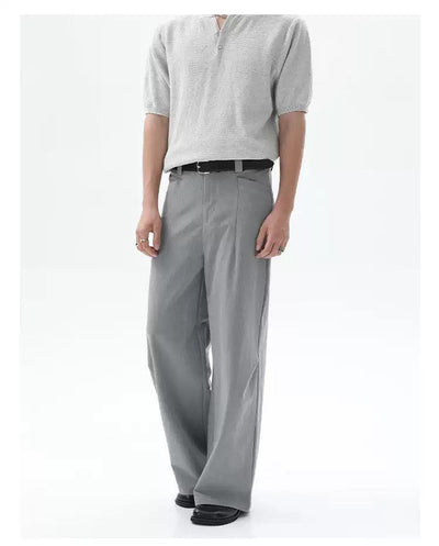 Cui Pleated Clean Fit Trousers-korean-fashion-Trousers-Cui's Closet-OH Garments