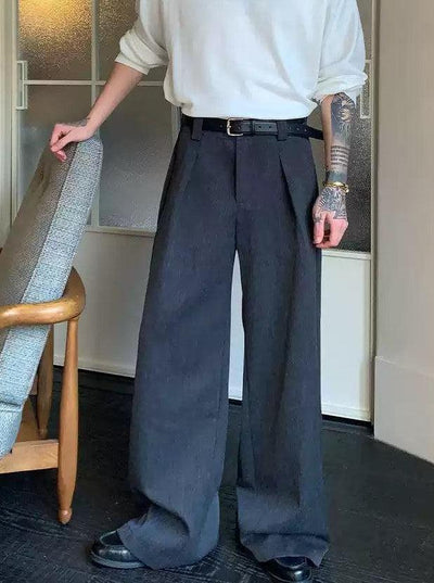 Cui Pleated Drape Wide Leg Trousers-korean-fashion-Trousers-Cui's Closet-OH Garments