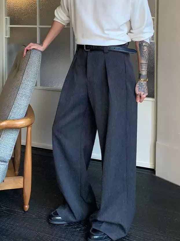 Cui Pleated Drape Wide Leg Trousers-korean-fashion-Trousers-Cui's Closet-OH Garments