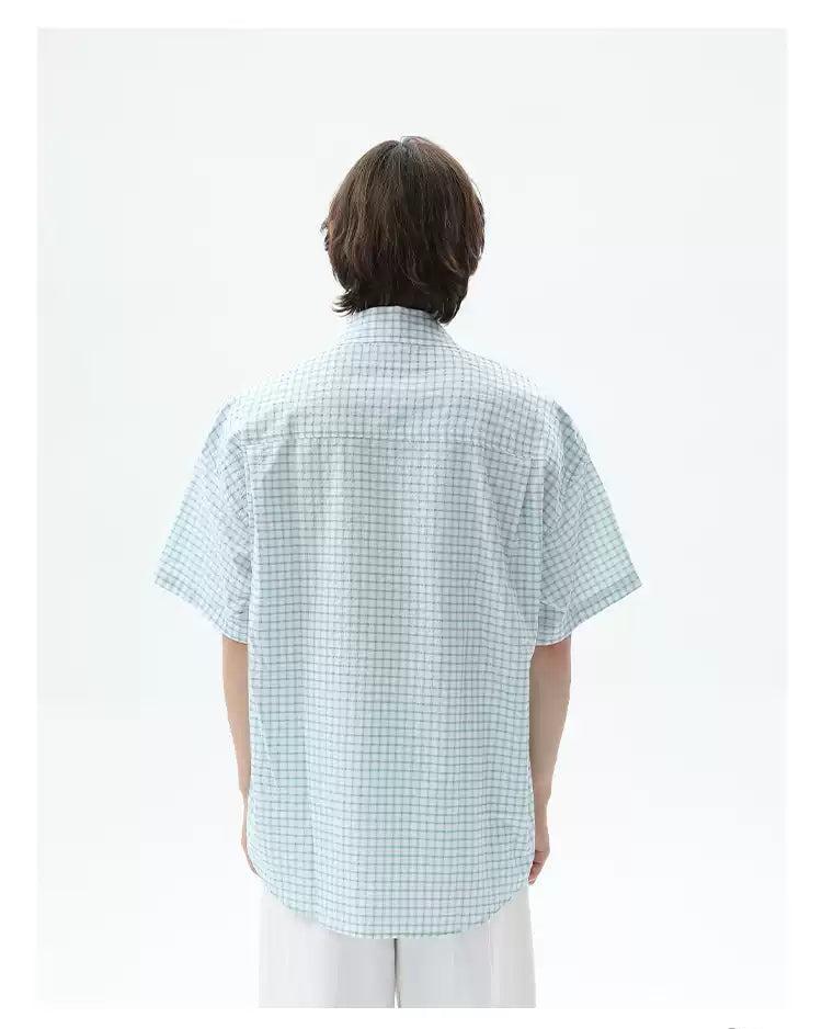 Cui Relaxed Fit Checkered Shirt-korean-fashion-Shirt-Cui's Closet-OH Garments