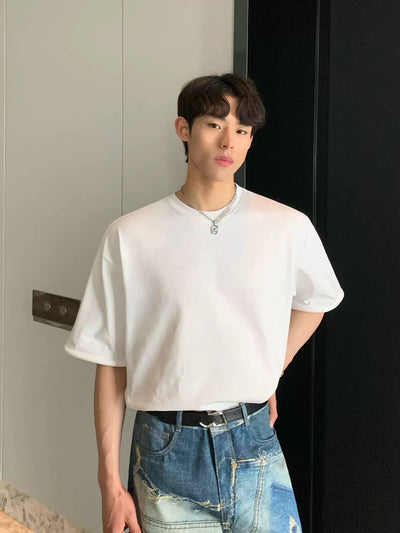Cui Relaxed Fit Versatile T-Shirt-korean-fashion-T-Shirt-Cui's Closet-OH Garments