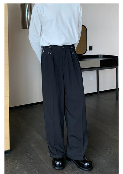 Cui Relaxed Flow Pleated Trousers-korean-fashion-Trousers-Cui's Closet-OH Garments