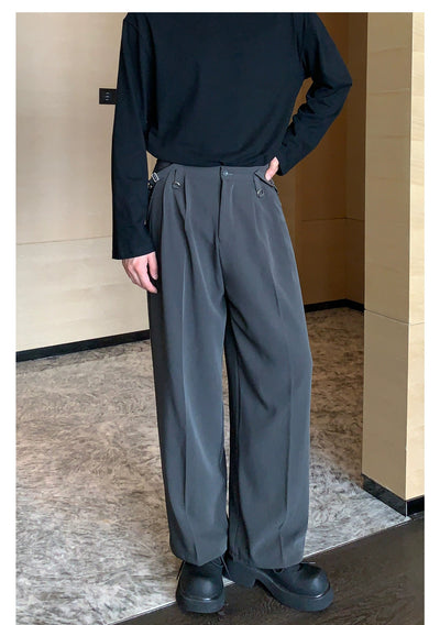 Cui Relaxed Flow Pleated Trousers-korean-fashion-Trousers-Cui's Closet-OH Garments